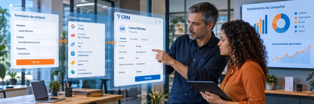 Cómo conectar formularios con CRM para no perder el origen del prospecto