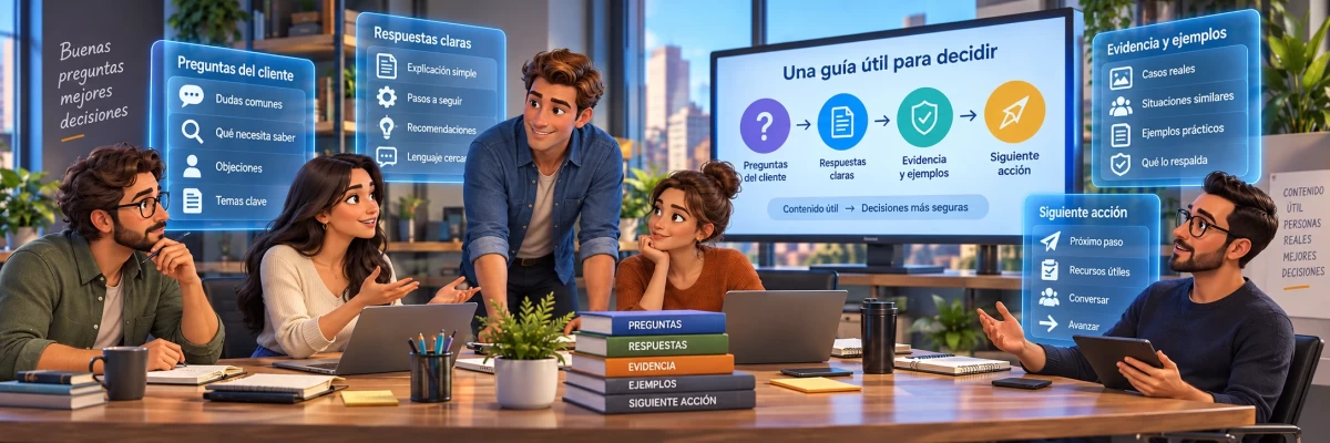 Contenido útil: cómo responder preguntas antes de vender