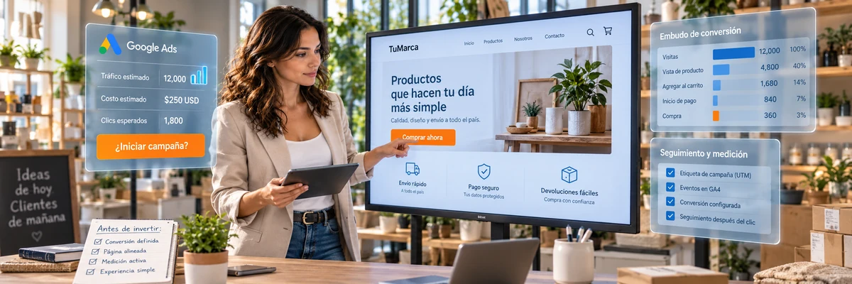 ¿Conviene pagar publicidad si tu sitio web todavía no está preparado para vender?