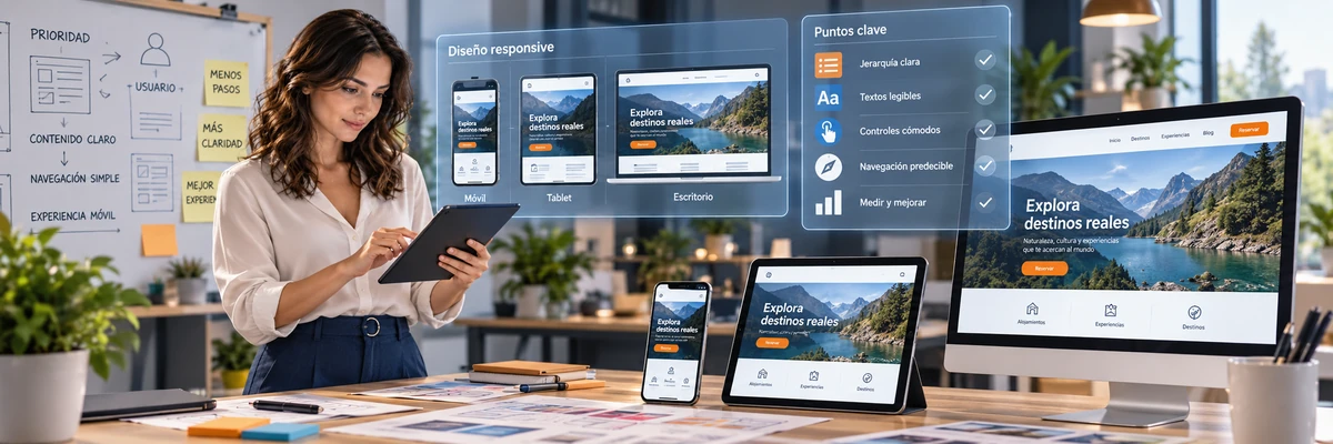 Diseño responsive: por qué no basta con que una página “quepa” en el celular