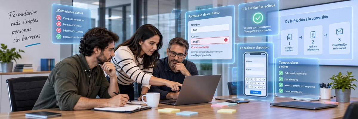 Formularios web: cómo detectar barreras al pedir datos