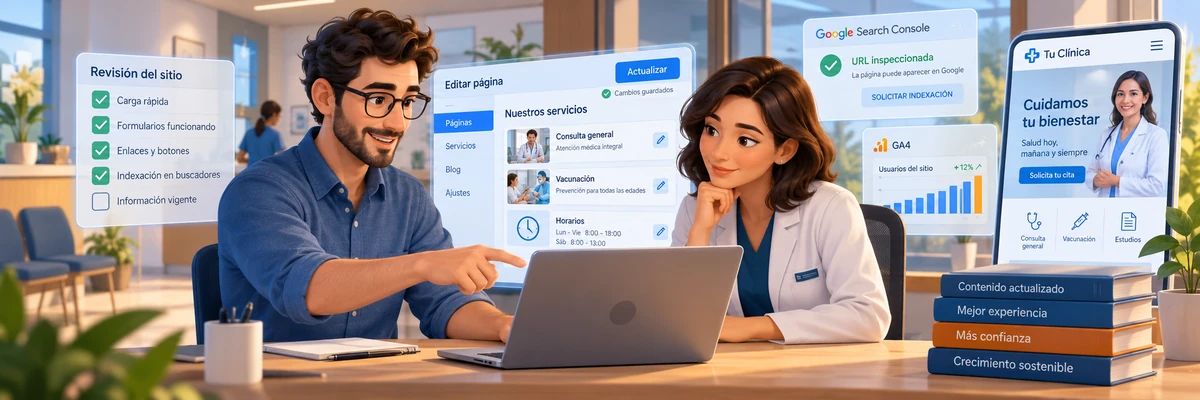 Por qué actualizar contenido también forma parte del mantenimiento web