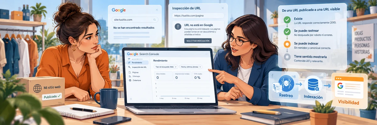 Por qué tener un sitio web no significa aparecer en Google