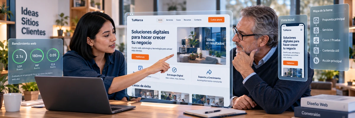 Qué debe tener una página de inicio para convertir visitantes en clientes