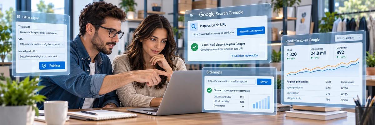 Qué hacer después de publicar o modificar una página para que Google la encuentre