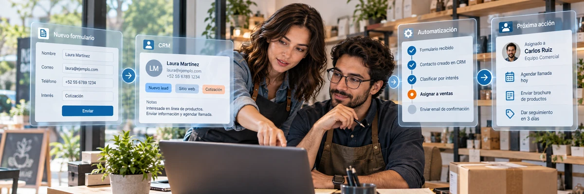 Qué pasa después de que alguien llena el formulario de tu sitio web