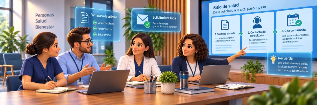 Sitio de salud: cómo recibir solicitudes sin confundir citas