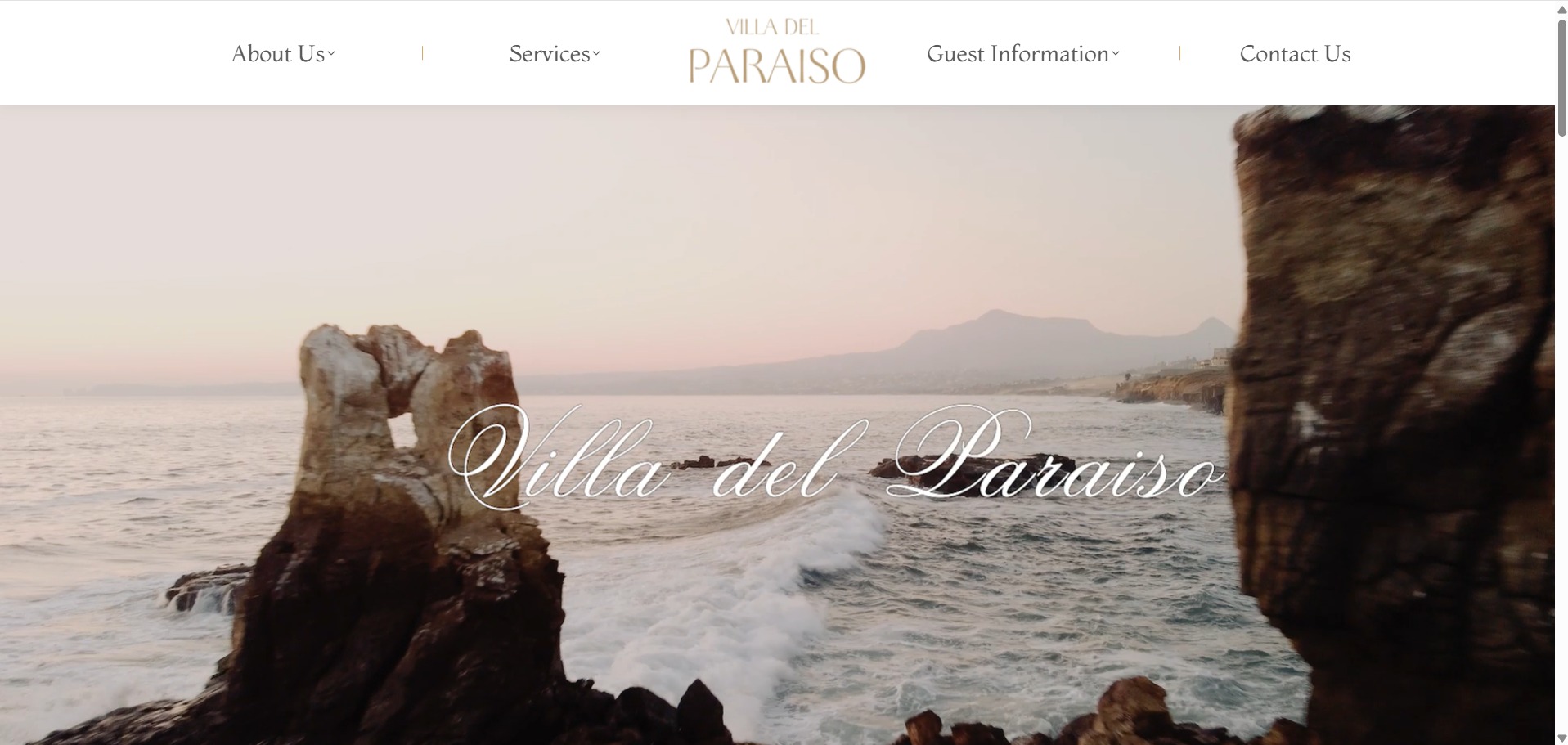 Villa del Paraíso en computadora