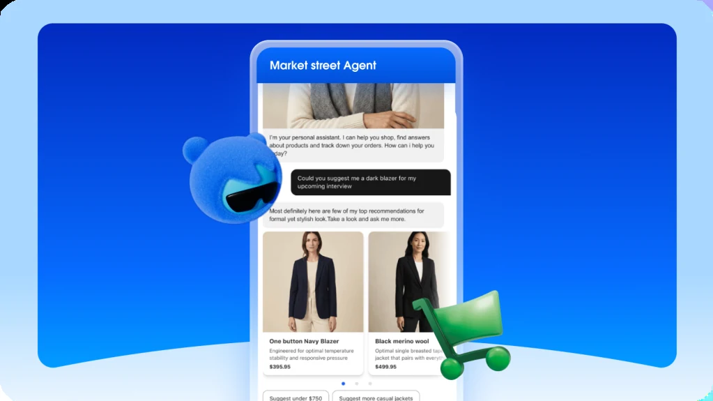 Material visual sobre Salesforce lanza una gran actualización de Agentforce Commerce