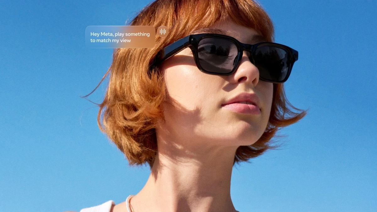 Gafas inteligentes Meta en uso, imagen oficial del producto