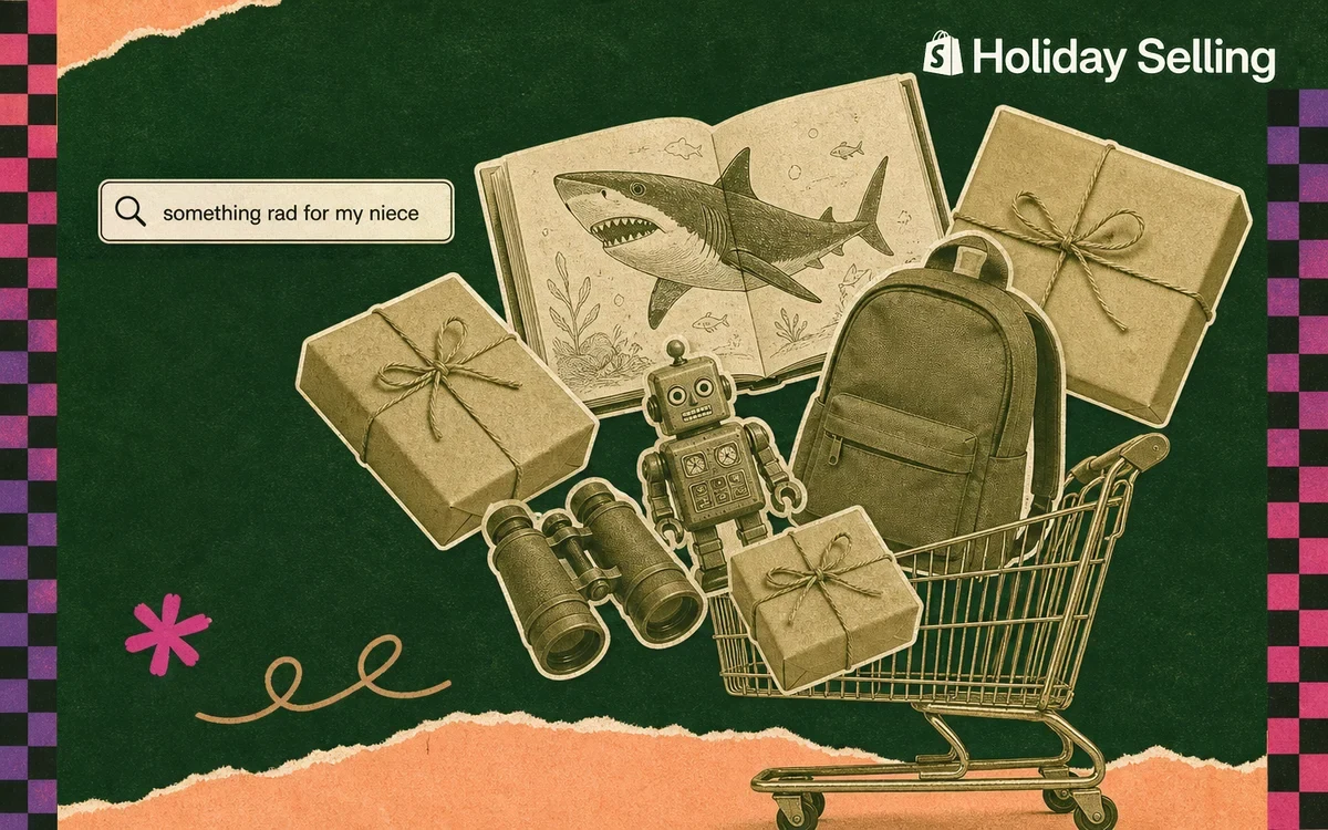 Visual reference: Shopify Examines the Shopping Season Through AI Agents