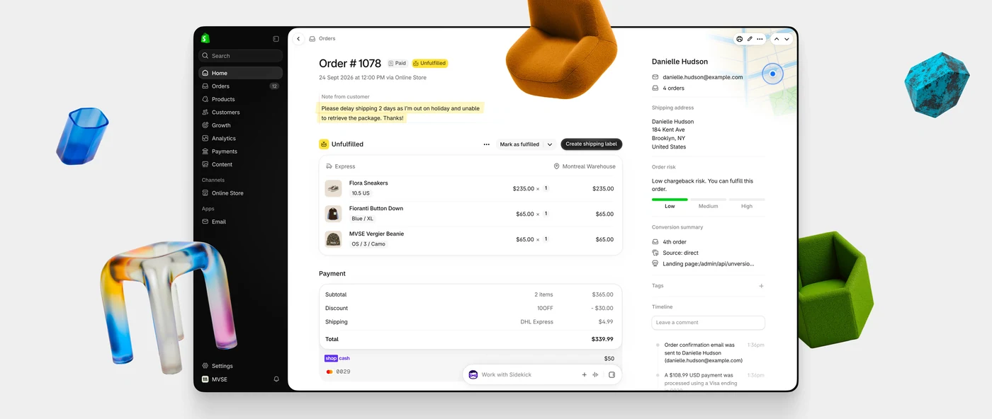 Visual reference: Shopify Redesigns the Dashboard Merchants Use to Run Their Stores