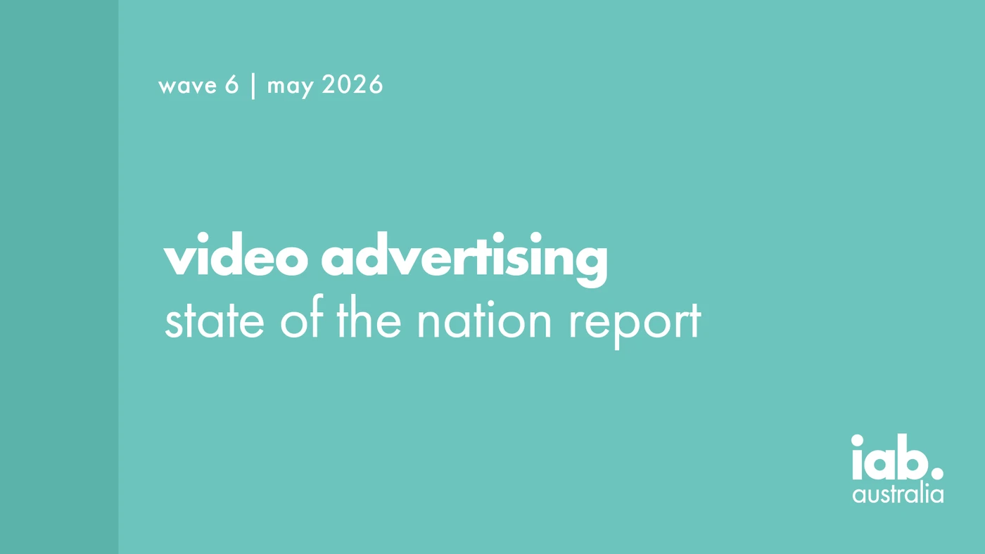 Cover of the IAB Australia Video State of the Nation 2026 report